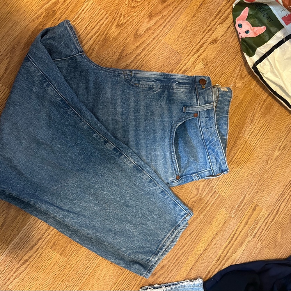 Madewell Women's Straight Leg Blue Jeans